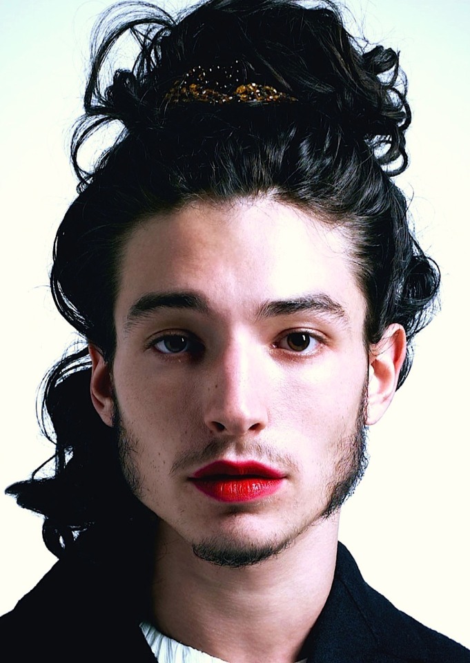 One of the first pics you see when you google Ezra Miller