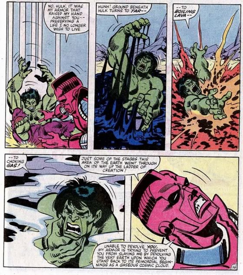Hulk survives Transmutation form the high evolutionary. his devices could not develop him