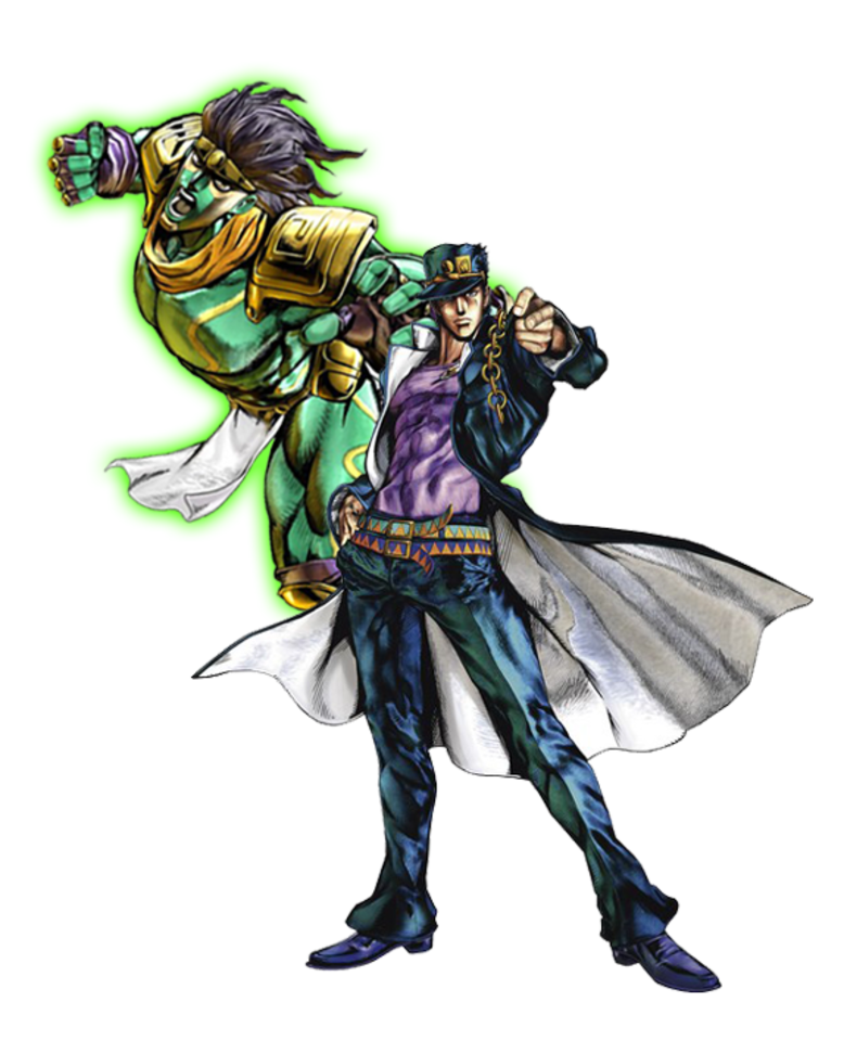 Картинка джотаро со стендом