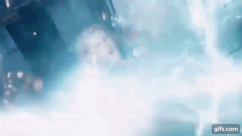  Thor's feat involves blowing up multiple chitauri ships, and then blowing up the head of the leviathan (blue explosion at the end of the gif). There is actually a second leviathan behind the first one that turned around when the first one got hit. It looks like a piece of shrapnel hits the 2nd leviathan in its body or tail, causing an explosion. Unknown if the 2nd leviathan died from that, but the first one is probably dead as there was a massive explosion at it's head. As Thor's job was to destroy anything coming out of the portal, the 2 leviathans never got past the portal.