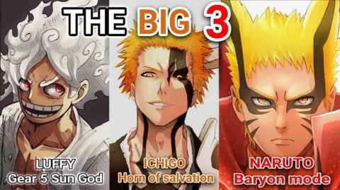 Naruto, Ichigo and Luffy swap places - Battles - Comic Vine