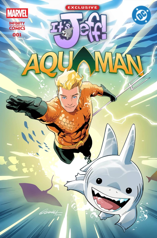 Marvel/DC: It's Jeff/Aquaman Infinity Comic #1 cover