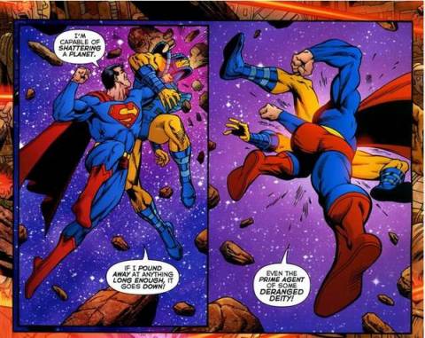 Superman can shatter planets
