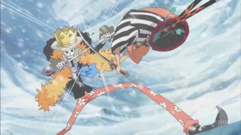One Piece 584 A Swordplay Showdown Brook Vs The Mysterious Torso Samurai Episode User Reviews