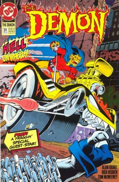1990 DC Comics Alan Grant Val Semeiks THE DEMON Comic Book Promo Poster