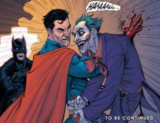 Superman Kills Joker by Stabbing on Joker's Chest with His Hand 