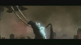 Keizer Ghidorah is destroyed by Godzilla's red spiral ray.