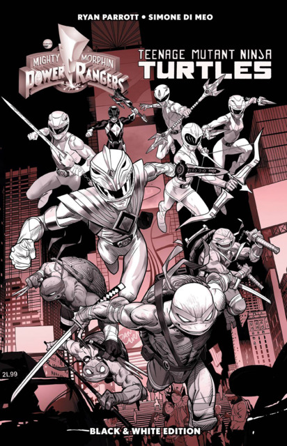 Mighty Morphin Power Rangers/Teenage Mutant Ninja Turtles Black & White Edition