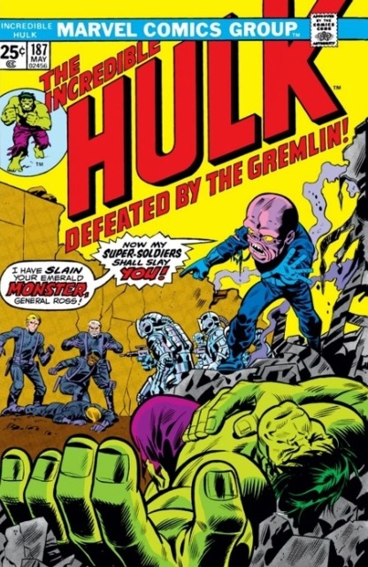 Details about   The Incredible Hulk Comic Book #186 Marvel Comics 1975 