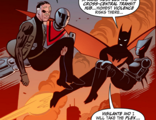 Vigilante as part of Batman's response team