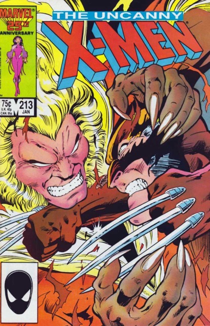 His most persistent nemesis and long time leading antagonist Sabretooth in one of their most memorable battles.