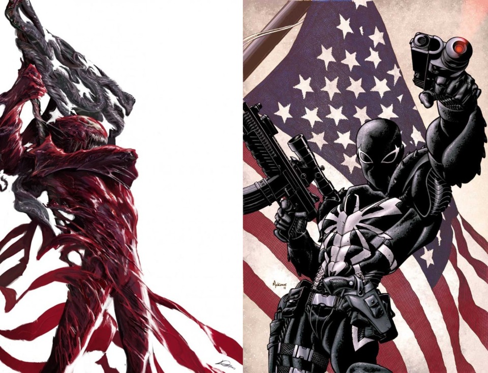 Carnage and Agent Venom. **Carnage cannot take over any one**