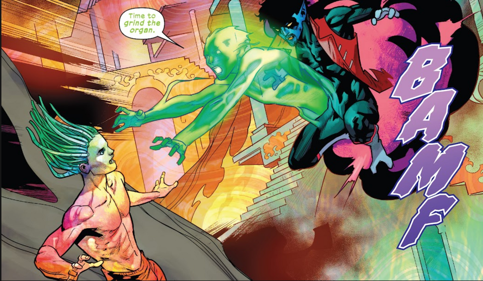 Legion resists the Skinjacker who was capable of controlling Xavier