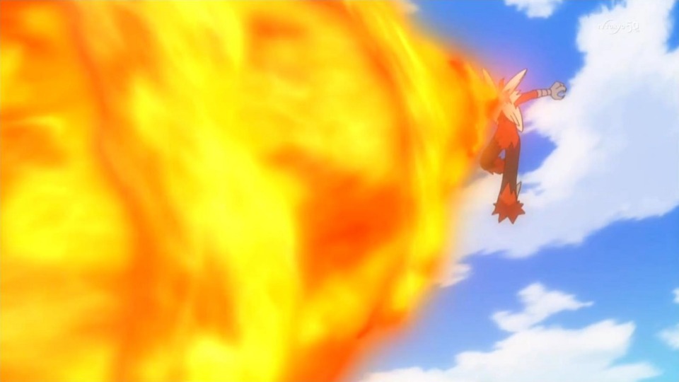 The above 2 are Flame thrower. Encompassing a large area and spreading wildly, it leaves little in the way of escape if Blaziken zones in on an enemy.