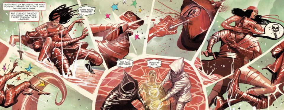 Amazing how the scene blends brutality and fun. If there's ever a The Raid comic, they need Del Mundo.