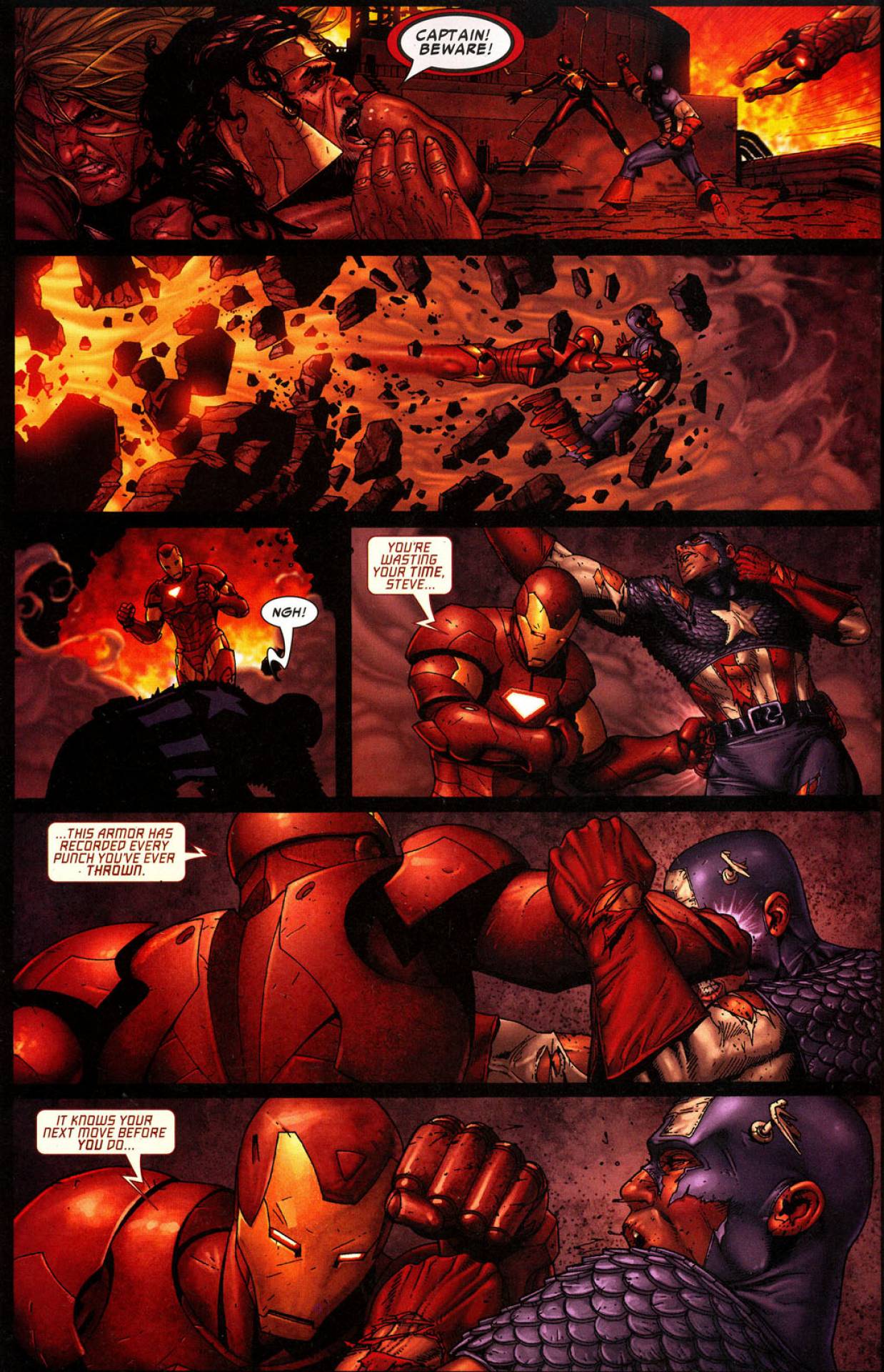 Captain America vs Iron Man - Battles - Comic Vine