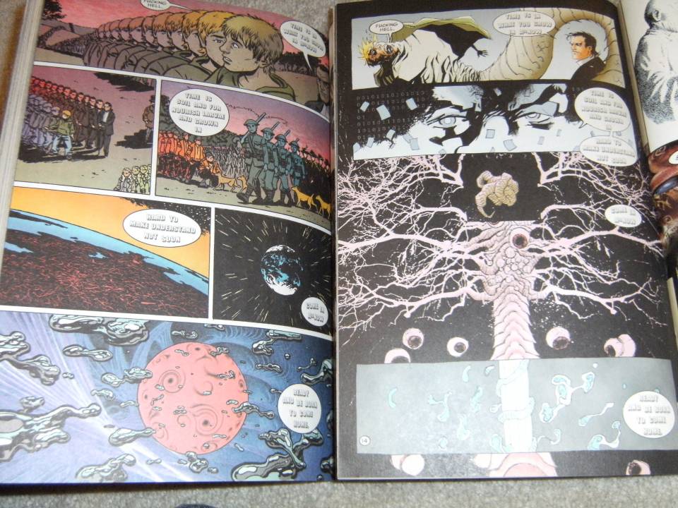 The the left we have Cameron Stewart's page, to the right we have Ashley Wood's