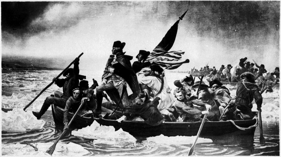 Washington Crossing the Deleware, original version, 1850