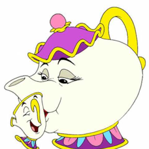 Картинки из мультика красавица и чудовище чайник