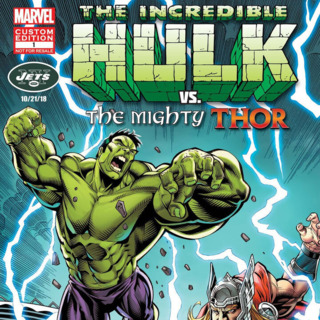The Incredible Hulk vs. The Mighty Thor: New York Jets Exclusive edition